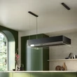 Kép 3/5 - Falmec VETRA 120 cm sziget páraelszívó, fekete / üveg