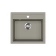 Kép 1/3 - EVIDO Quadro 6 gránit mosogató, 562 x 510 mm, platina