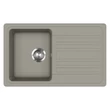 Kép 1/3 - EVIDO Home 45S gránit mosogató, 765 x 460mm, platina