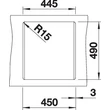 Kép 4/5 - BLANCO DALAGO 45 palaszürke exc.