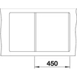 Kép 4/5 - BLANCO METRA 45S-F palaszürke exc.