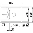Kép 3/5 - BLANCO METRA 45 S Compact antracit exc.n
