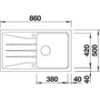 Kép 3/5 - BLANCO SONA 5 S antracit exc.n.