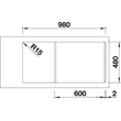 Kép 4/5 - BLANCO SONA XL 6 S antracit exc.n.