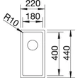 Kép 2/3 - BLANCO CLARON 180-U InFino
