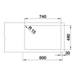 Kép 4/5 - BLANCO CLARON 700 -IF / A InFino