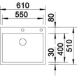 Kép 3/4 - BLANCO CLARON 550 -IF / A InFino