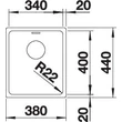 Kép 2/4 - BLANCO ANDANO 340-U exc.nélkül InFino