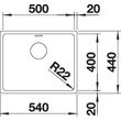 Kép 3/5 - BLANCO ANDANO 500-U exc.nélkül InFino