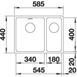 Kép 3/5 - BLANCO ANDANO 340 / 180-U j. exc.nél InF