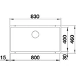 Kép 3/5 - BLANCO SUBLINE 800-U antracit exc.n.