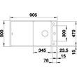 Kép 3/5 - BLANCO AXIA III 5S-F antracit fa tart, SZINTBE ÉPÍTÉS
