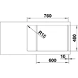 Kép 4/5 - BLANCO ZIA XL 6 S C antracit exc.