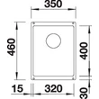 Kép 2/4 - BLANCO SUBLINE 320-U fehér exc.n.