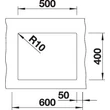 Kép 4/5 - BLANCO SUBLINE 500-U palaszürke exc.n.