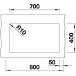 Kép 4/5 - BLANCO SUBLINE 700-U palaszürke exc.n.