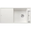 Kép 1/5 - BLANCO AXIA III XL 6S-F fehér üveg tar, SZINTBE ÉPÍTÉS