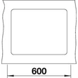 Kép 4/5 - BLANCO SUBLINE 500-F antracit exc.n.