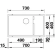 Kép 3/5 - BLANCO SUBLINE 700-U Level kávé t.n.