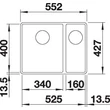 Kép 3/5 - BLANCO SUBLINE 340 / 160-F kávé e.n., SZINTBE ÉPÍTÉS