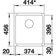 Kép 3/5 - BLANCO SUBLINE 375-U ker. magnólia