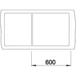Kép 4/5 - BLANCO ZENAR XL 6S-F bal fehér t.n.