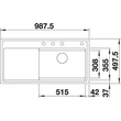 Kép 3/5 - BLANCO ZENAR XL 6S-F DGP antracit fa ta