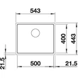 Kép 3/5 - BLANCO SUBLINE 500-IF antracit exc.n.