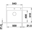 Kép 3/5 - BLANCO SUBLINE 500-IF / A fehér exc.