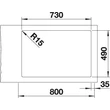 Kép 4/5 - BLANCO ETAGON 700-IF / A selyemf. exc.