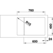 Kép 4/5 - BLANCO LEMIS XL 6S-IF Comp. csaply.nél