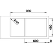 Kép 4/5 - BLANCO CLASSIMO 6S-IF fény. 2 csaplyuk