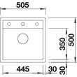 Kép 3/5 - BLANCO DALAGO 5-F fekete exc., SZINTBE ÉPÍTÉS