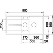 Kép 3/5 - BLANCO METRA 6S-F fekete exc.