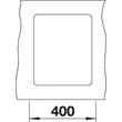 Kép 4/5 - BLANCO SUBLINE 320-F fekete exc.nélk., SZINTBE ÉPÍTÉS