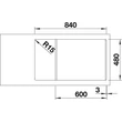 Kép 4/5 - BLANCO LEGRA XL 6 S fekete exc.n.