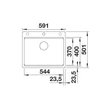 Kép 3/5 - BLANCO ETAGON 6-F fehér tart., exc.n., SZINTBE ÉPÍTÉS