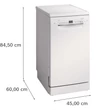 Kép 4/8 - Bosch SPS2HKW55E, free-standing dishwasher