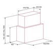 Kép 2/2 - Nodor - Páraelszívó NorBreeze CUBE GLASS ECO 90 BK
