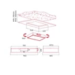 Kép 2/3 - Nodor - Páraelszívó NorBreeze ISLA BESTLA X 960 RF Hob to Hood