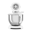 Kép 2/4 - SMEG KONYHAI ROBOTGÉP, 50-es évek retrodesign, 10 fokozat, fehér test és talp, fémedény