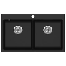 EVIDO Quadro 9 gránit mosogató, 860 x 510 mm, antracit