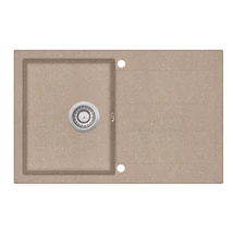 EVIDO Cubo 45S gránit mosogató, 780 x 500mm, avena