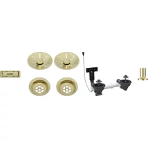 BLANCO lefolyó szett 2x3,5 InFino satin gold exc.
