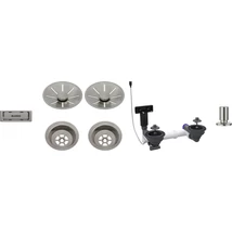 BLANCO lefolyó szett 2x3,5 InFino satin platinum exc.