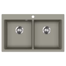 EVIDO Quadro 9 gránit mosogató, 860 x 510 mm, platina