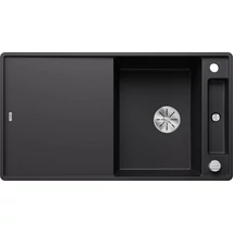 BLANCO AXIA III 5 S-F fekete üveg tart., SZINTBE ÉPÍTÉS