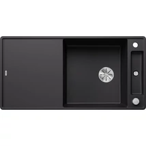 BLANCO AXIA III XL 6S-F fekete üveg tart., SZINTBE ÉPÍTÉS