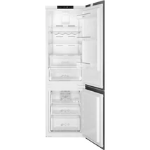 SMEG BEÉP. HŰTŐ ÉS FAGY.,54 cm,177,5cm magas,megford ajtó,jobb pánt,TotalNoFrost,belső LED,Hűtő: 166 + 19l,Fagy.:69l,fehér