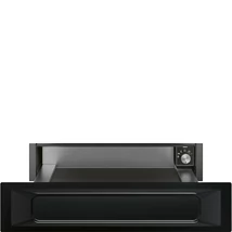 SMEG EDÉNYMELEGÍTŐ FIÓK, Victoria design, 15 cm, fekete